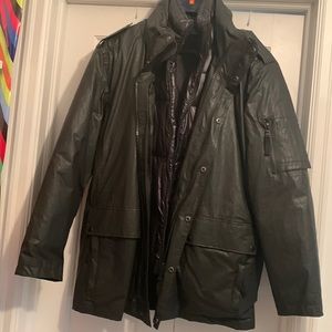SAM mens coat 2 piece used like once every stylish very warm size L